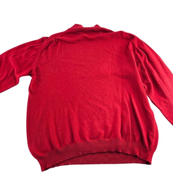 Vintage Tricots St Raphael Wool Sweater Men large Grandpa Merino Wool Buttons - Picture 5 of 5